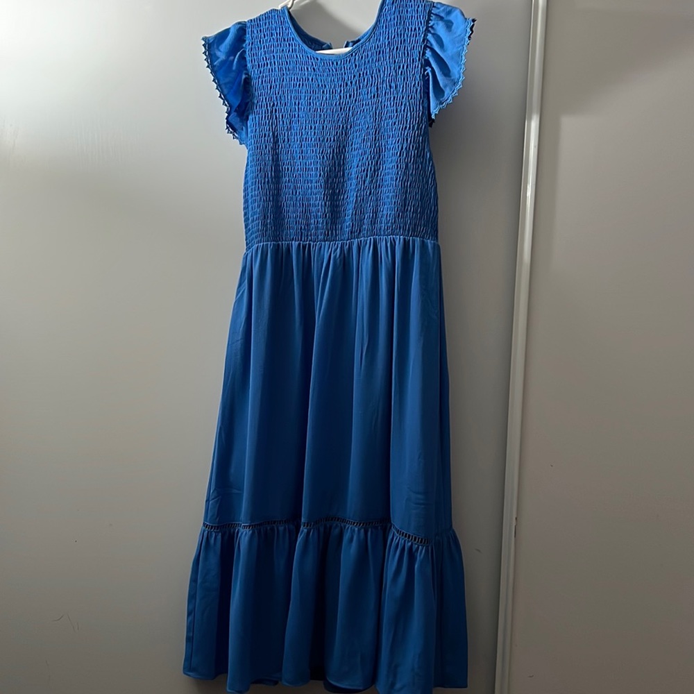 Sky blue dress